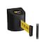 Montour Line Retractable Belt Barrier, Wall Mount, Black Case Fixed 20 ft. Caution Belt WMX160-BK-CAUYB-F-S-200 - alternate 1